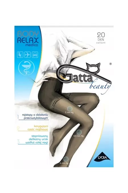 Rajstopy Relax Medica 20DEN Nero