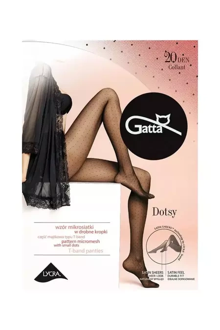Rajstopy damskie w drobne kropeczki Dotsy wz. 01