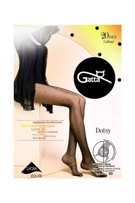 Rajstopy damskie w kropki Dotsy wz. 03