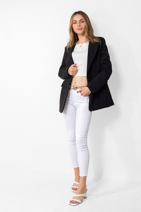 Spodnie jeansowe z wysokim stanem typu sculpt