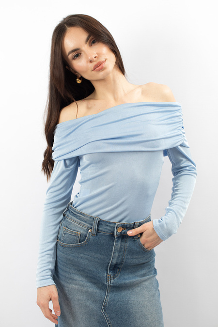 Bluzka z tkaniny strech