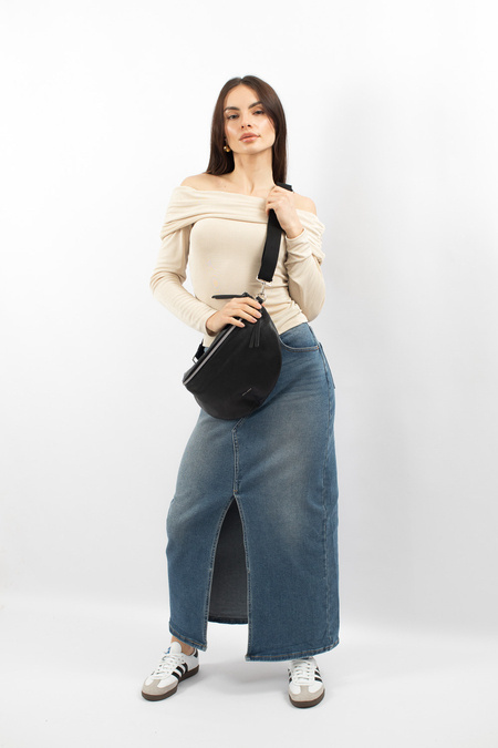 Bluzka z tkaniny strech